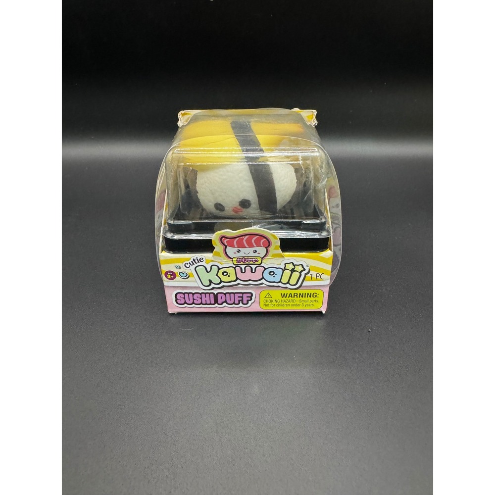JA-RU Cutie Kawaii Sushi Puff Squishy Stretchy Toy Yellow White 5245 NEW